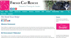 Desktop Screenshot of freyascatrescue.org