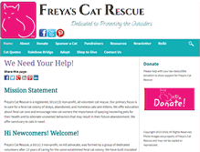 Tablet Screenshot of freyascatrescue.org